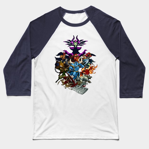 Shovel Knight Ring Baseball T-Shirt by heavyaugust